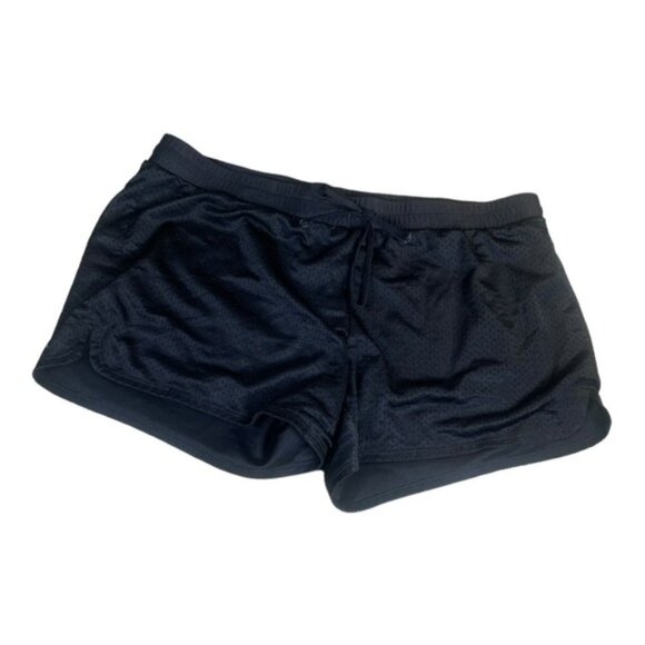 Aerie Athletic Medium Shorts Black Summer Tie Basketball Soccer Run Short Active - Picture 3 of 4